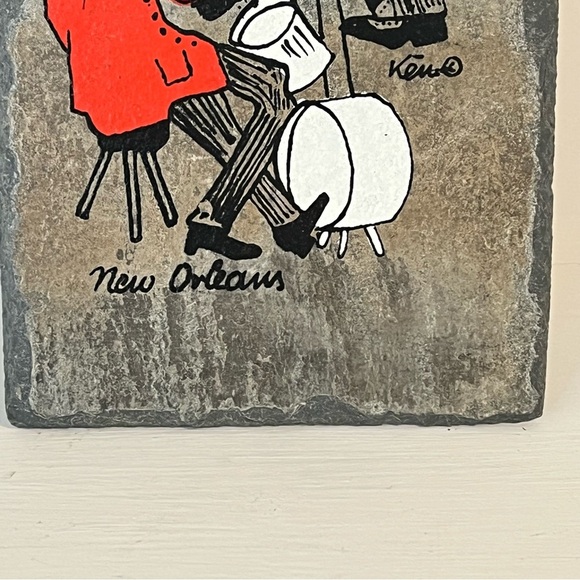 New Orleans Bourbon Original Street Art Plaque on Slate - Picture 9 of 13